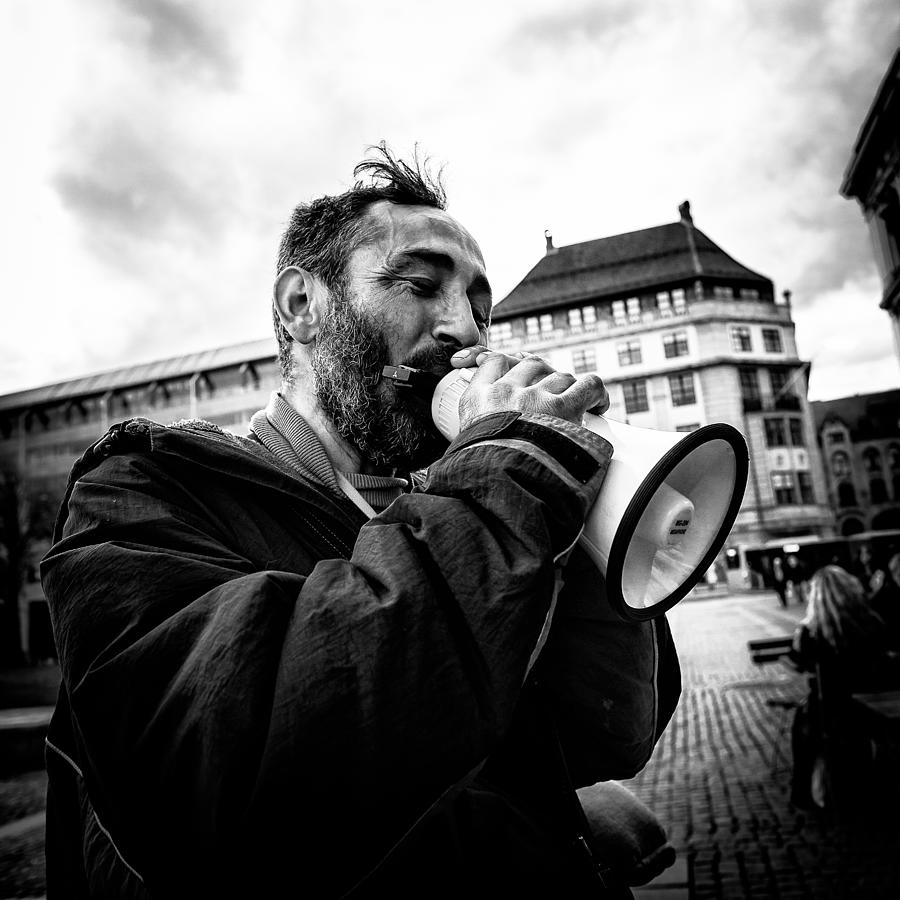 Music Photograph - Happy Musician by Marius Noreger