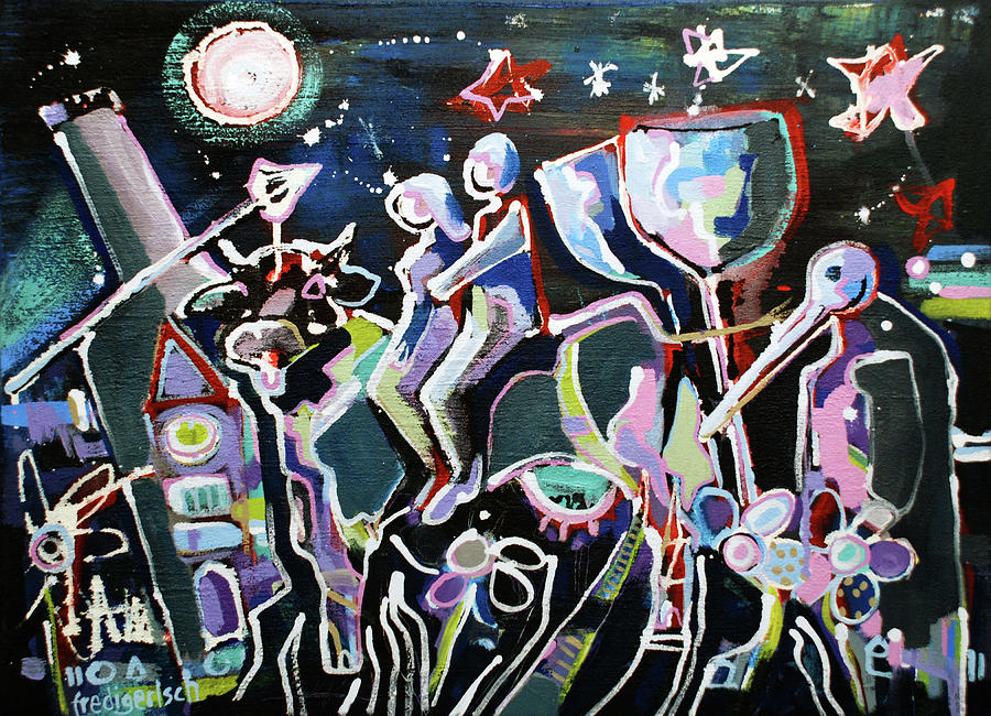 Happy New Year Painting by Fredi Gertsch