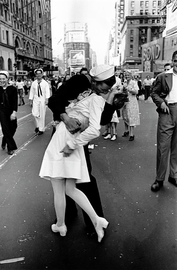 Happy Sailor Kissing Nurse In Times Photograph by Alfred Eisenstaedt Happy Sailor Kissing Nurse In Times Photograph by Alfred Eisenstaedt