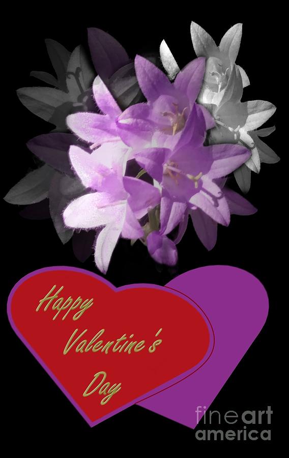 Happy Valentines Day Card Mixed Media by Delynn Addams