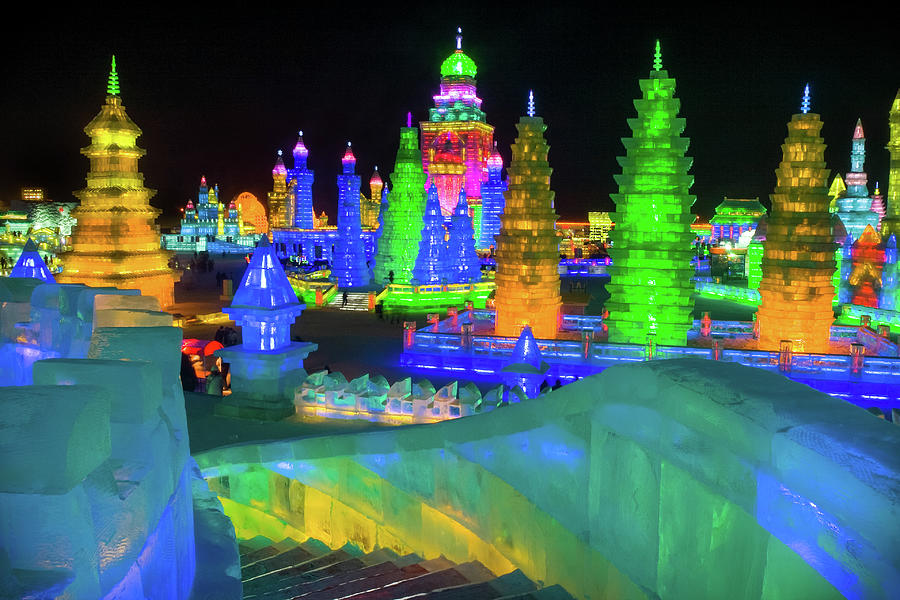 Harbin Ice Festival, China, 2012 Photograph by Eric Hevesy