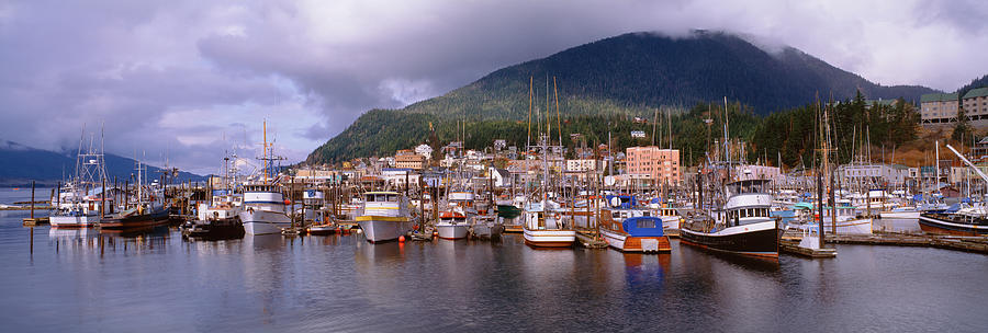 Harbor And Down Town Area Of Ketchikan Photograph by Harald Sund