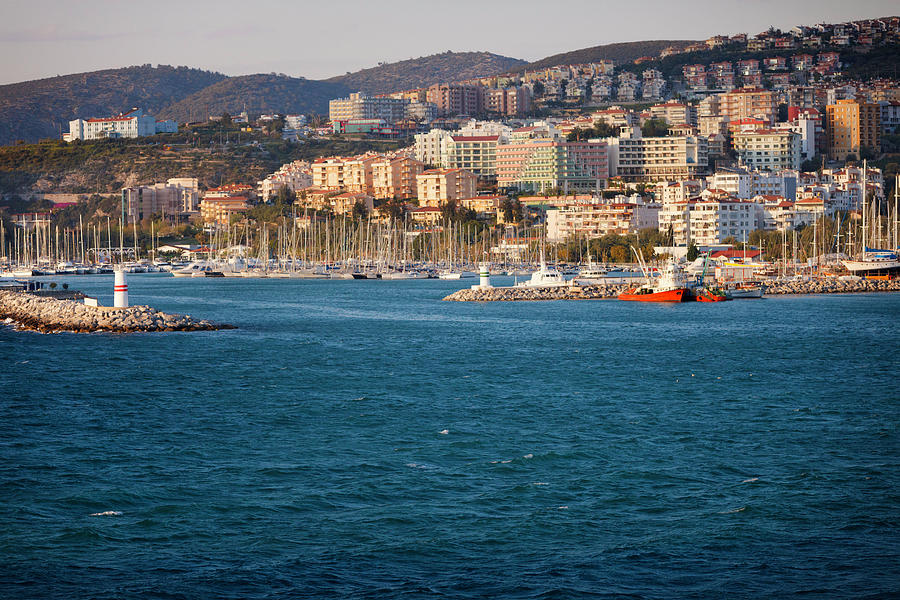 Harbor Entrance In A Mediterranean City Photograph by Apomares