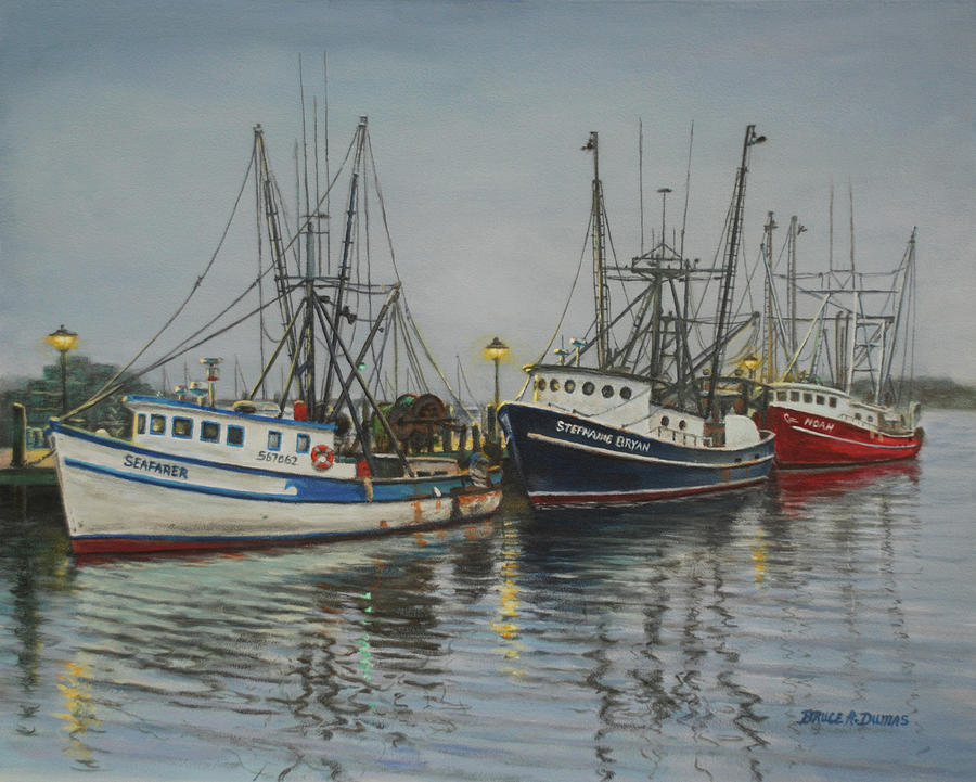 Harbor Evening Painting by Bruce Dumas