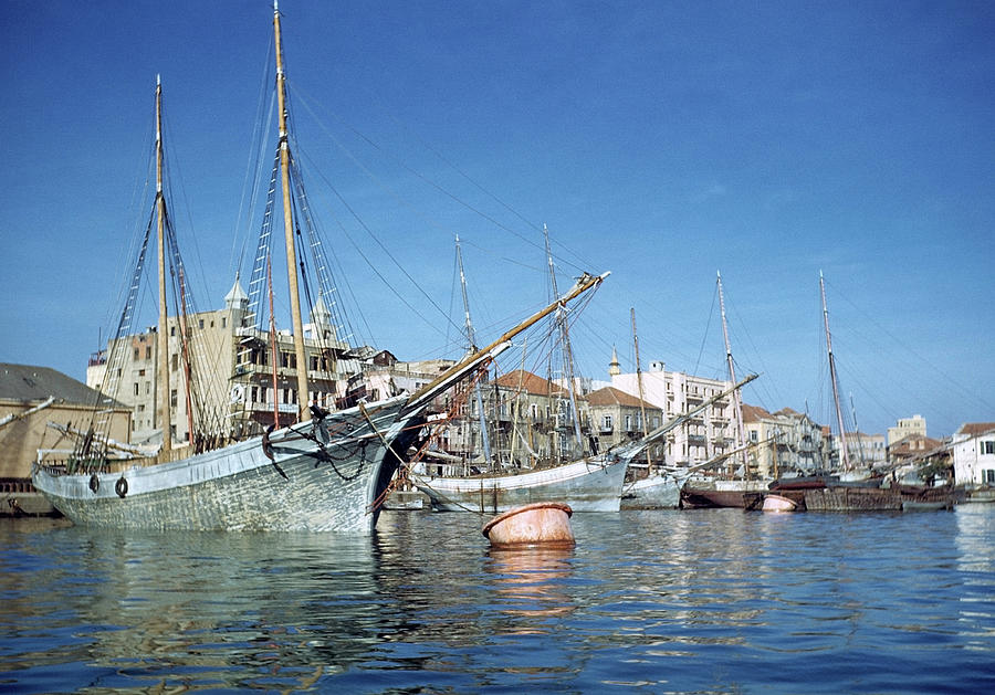 Harbor In Beirut Lebanon Photograph by Michael Ochs Archives
