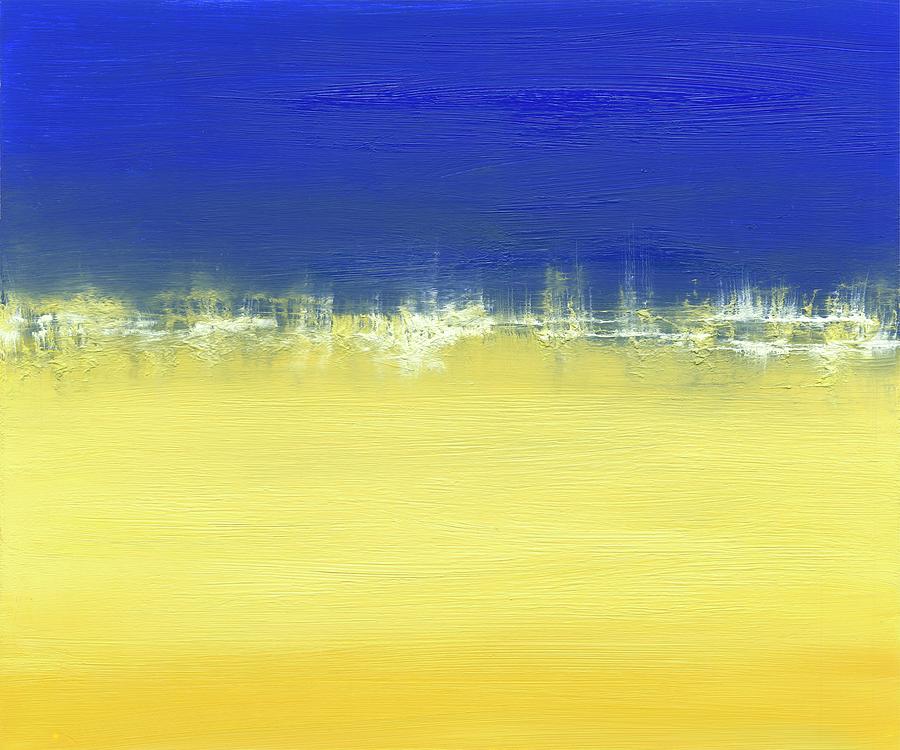 Abstract Painting - Harbor Light I by Sharon Gordon