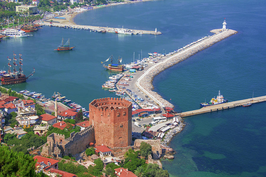 Harbor of Alanya Photograph by Sun Travels