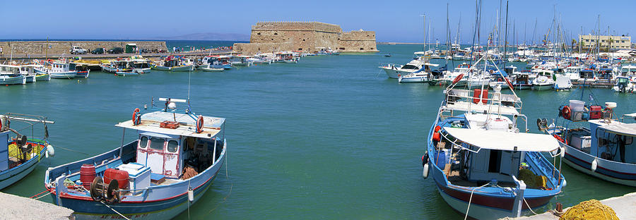 Harbor of Heraklion Photograph by Sun Travels