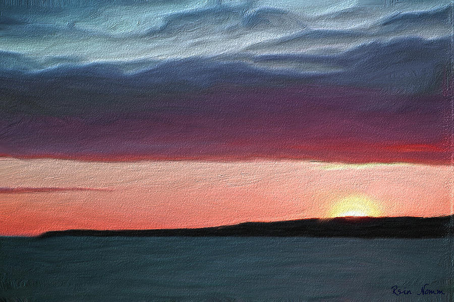 Harbor Point Sunset Digital Art by Rein Nomm