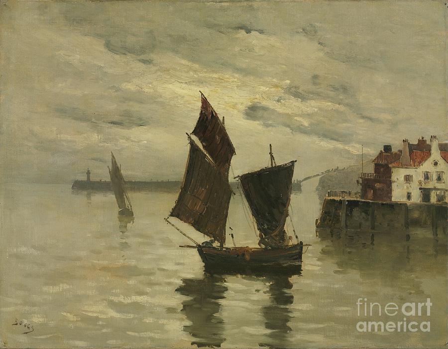 Harbor Scene Drawing by Heritage Images