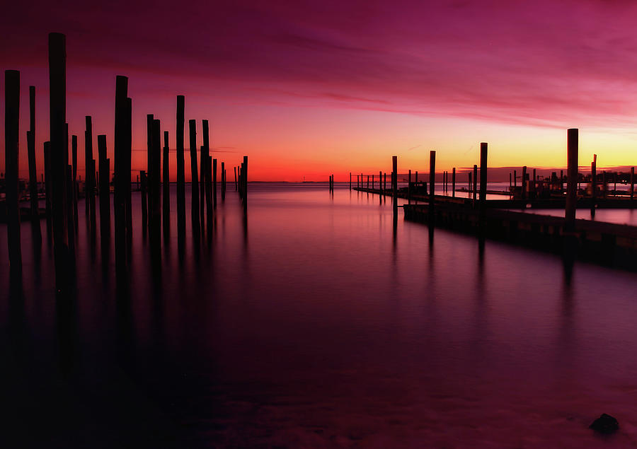 Harbor Sunset Photograph by John Rizzitelli Photography