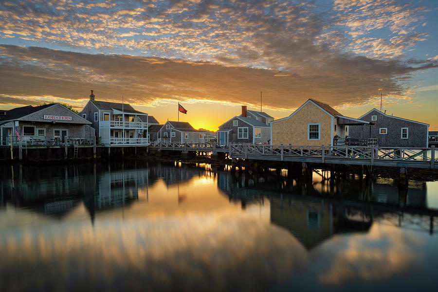 Sunset Photograph - Harbor View by Michael Blanchette Photography
