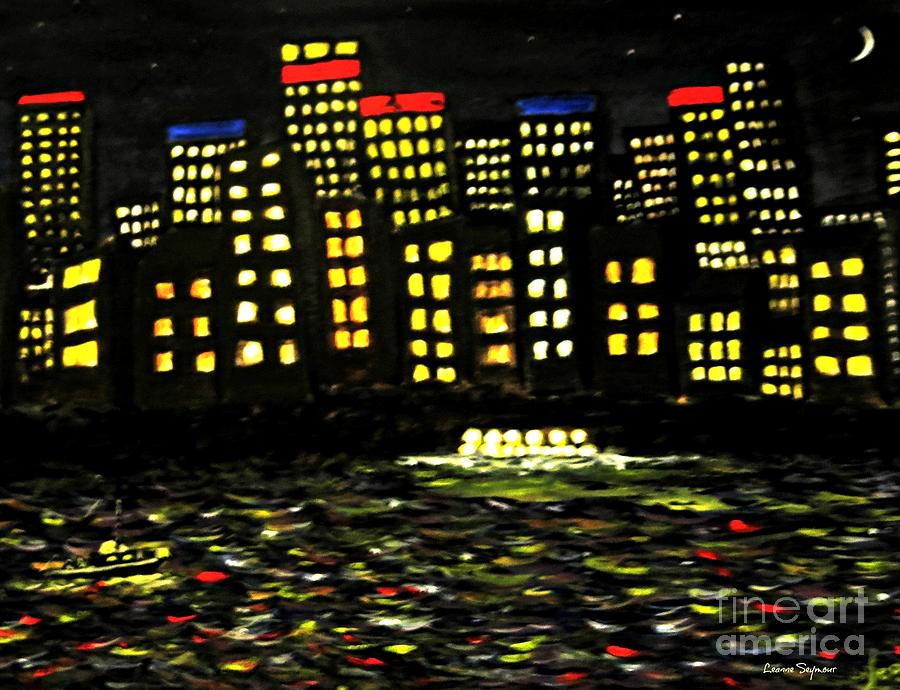 Sydney Harbour Painting - Harbour Lights by Leanne Seymour