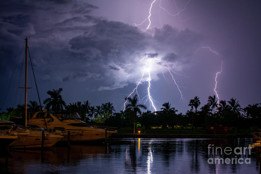 Cape Coral Photograph - Harbour Nights by Quinn Sedam
