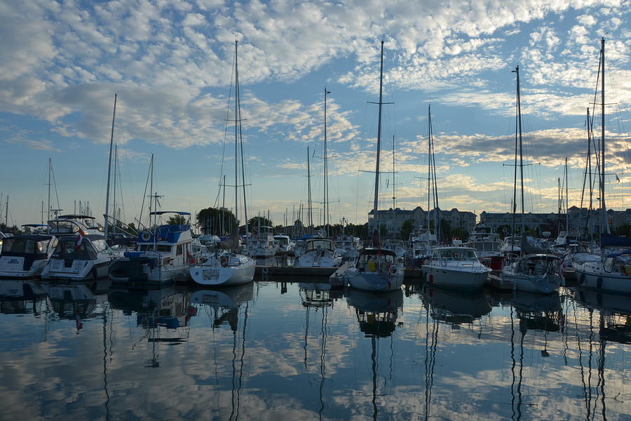 Harbour Reflections Photograph by Deb Kimmett