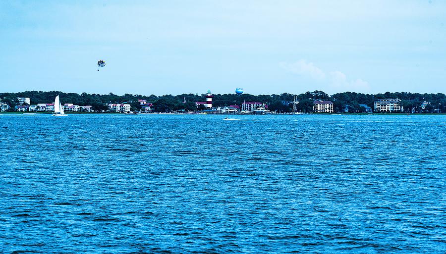 Harbour Town viewed from Calibogue Sound Photograph by Dennis Schmidt