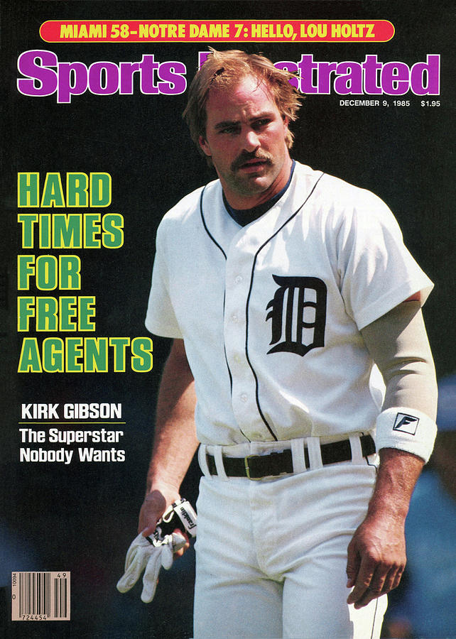 Hard Times For Free Agents Kirk Gibson, The Superstar Sports Illustrated Cover Photograph by Sports Illustrated
