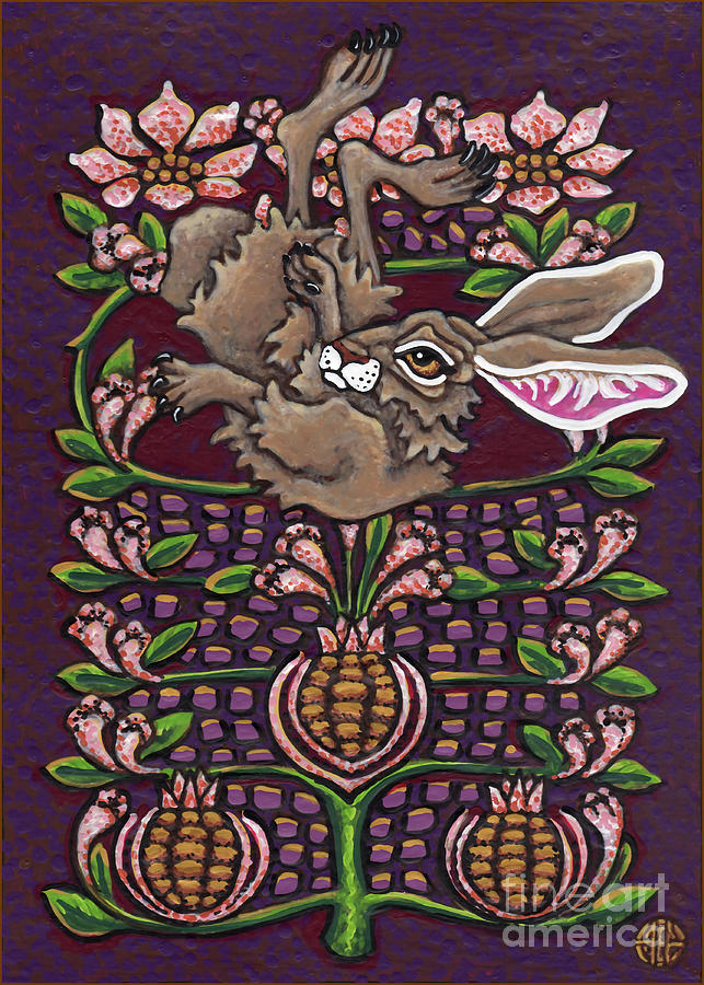Hare Design 4 Painting by Amy E Fraser