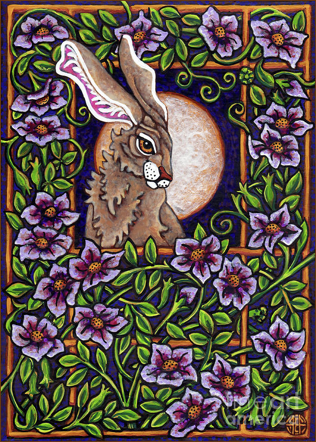 Hare Design 5 Painting by Amy E Fraser