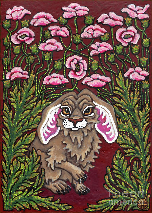 Hare Design 6 Painting by Amy E Fraser