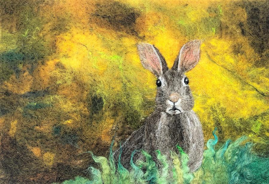 Hare on Yellow by Ushma Sargeant Hare on Yellow by Ushma Sargeant