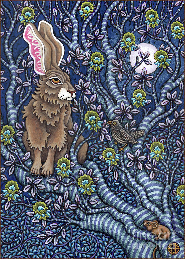 Hare TapesTree 3 Painting by Amy E Fraser