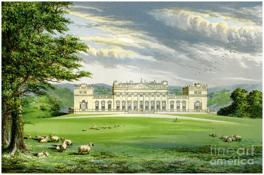 Harewood House, Yorkshire, Home Drawing by Print Collector