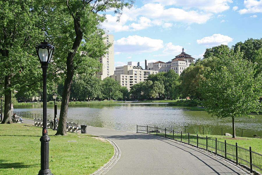 Harlem Meer And Skyline Photograph by Terraxplorer Harlem Meer And Skyline Photograph by Terraxplorer