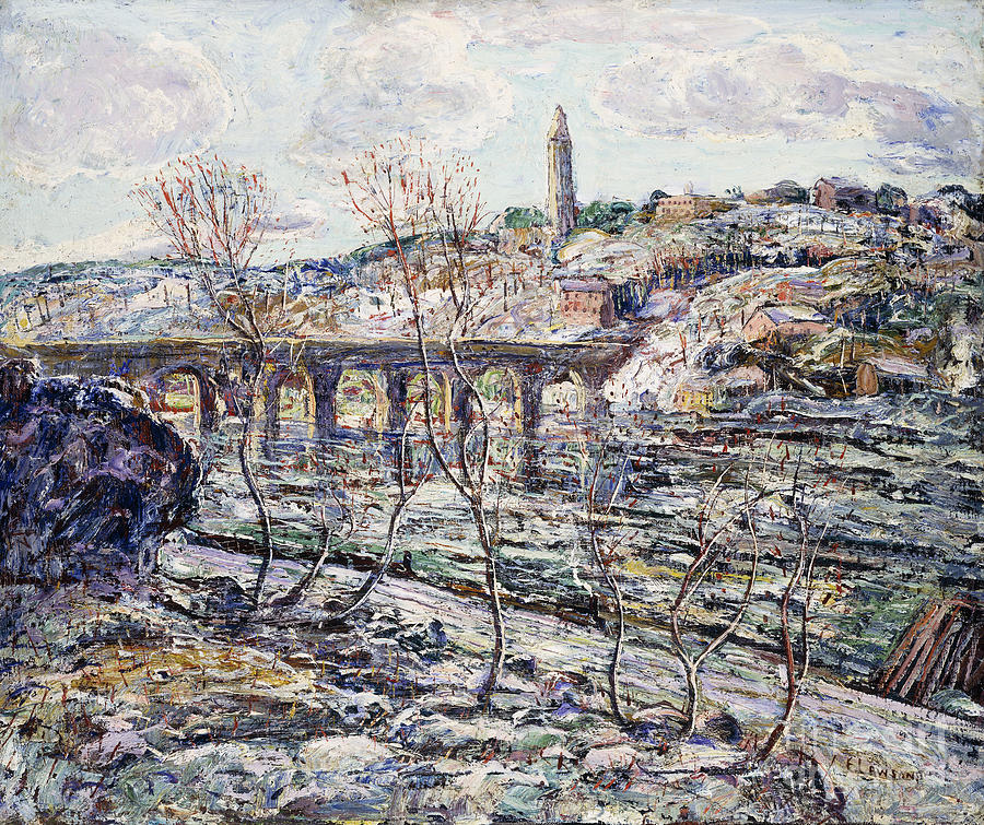 Harlem River Bridge Painting by Ernest Lawson - Fine Art America