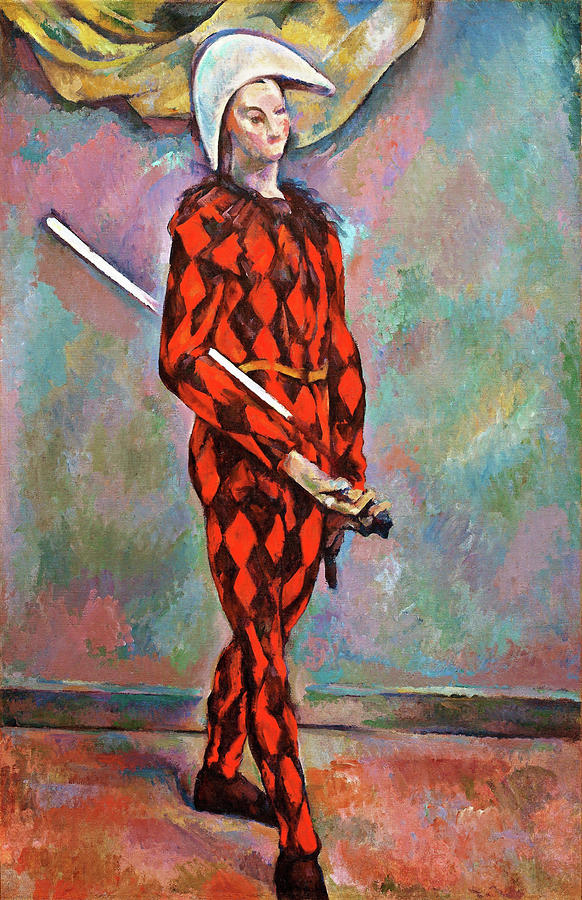 Harlequin - Digital Remastered Edition Painting by Paul Cezanne | Fine ...