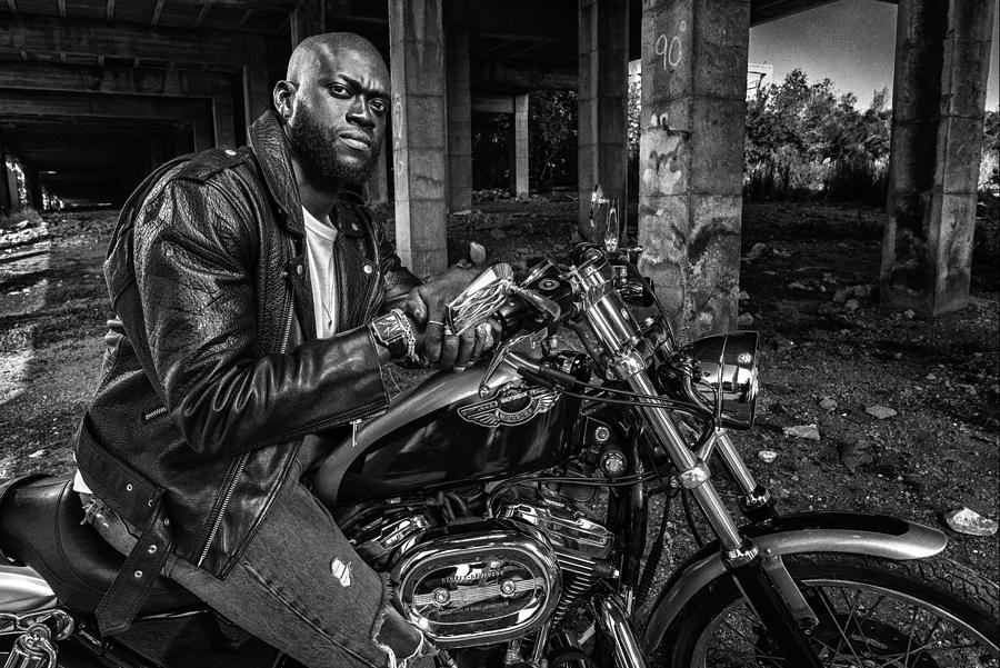 Transportation Photograph - Harley Bike by David Gonzalez