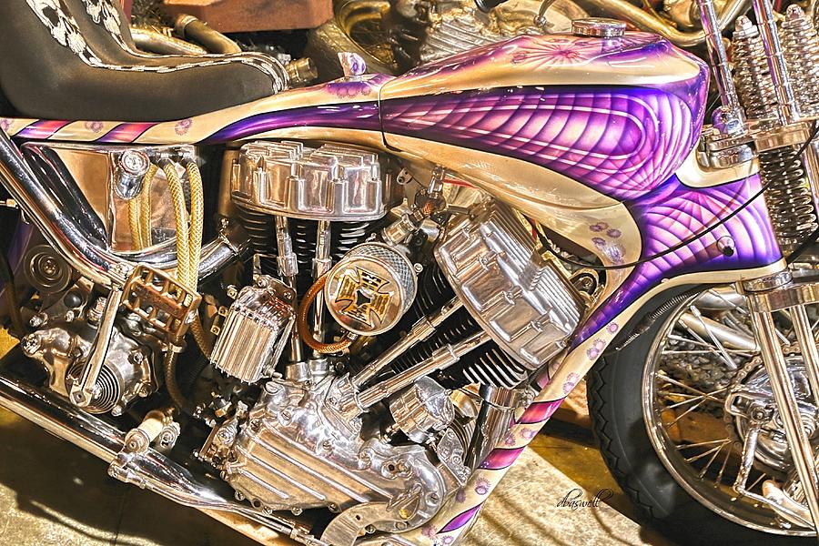 Harley Custom Photograph by Dennis Baswell