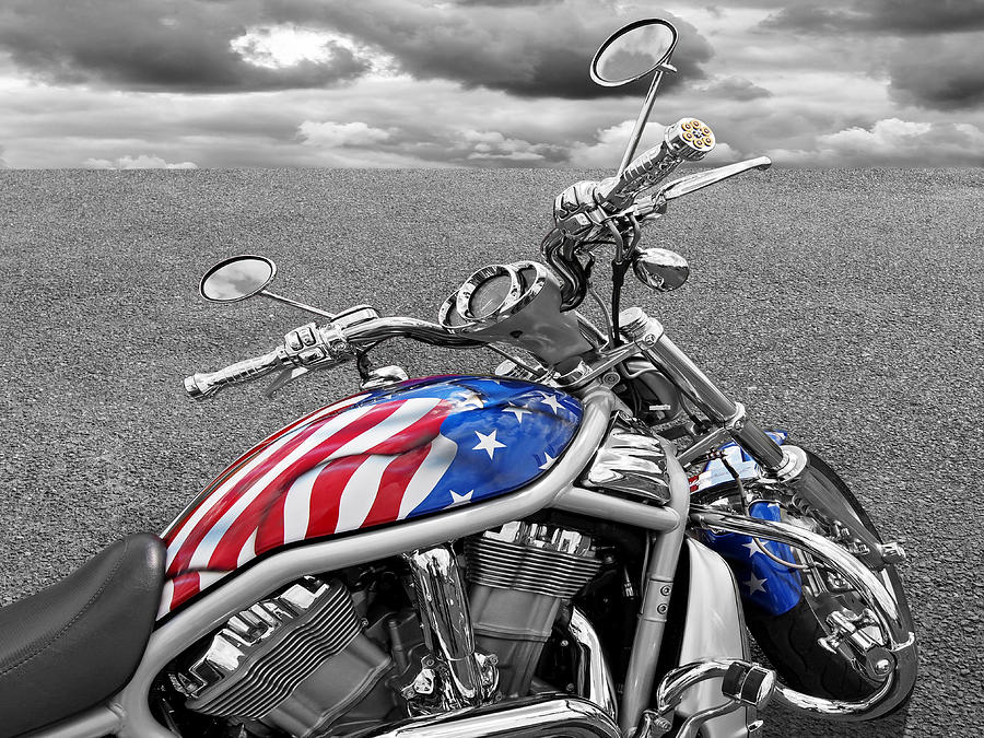 Harley Davidson Screamin Eagle Stars And Stripes Gas Tank Photograph by ...