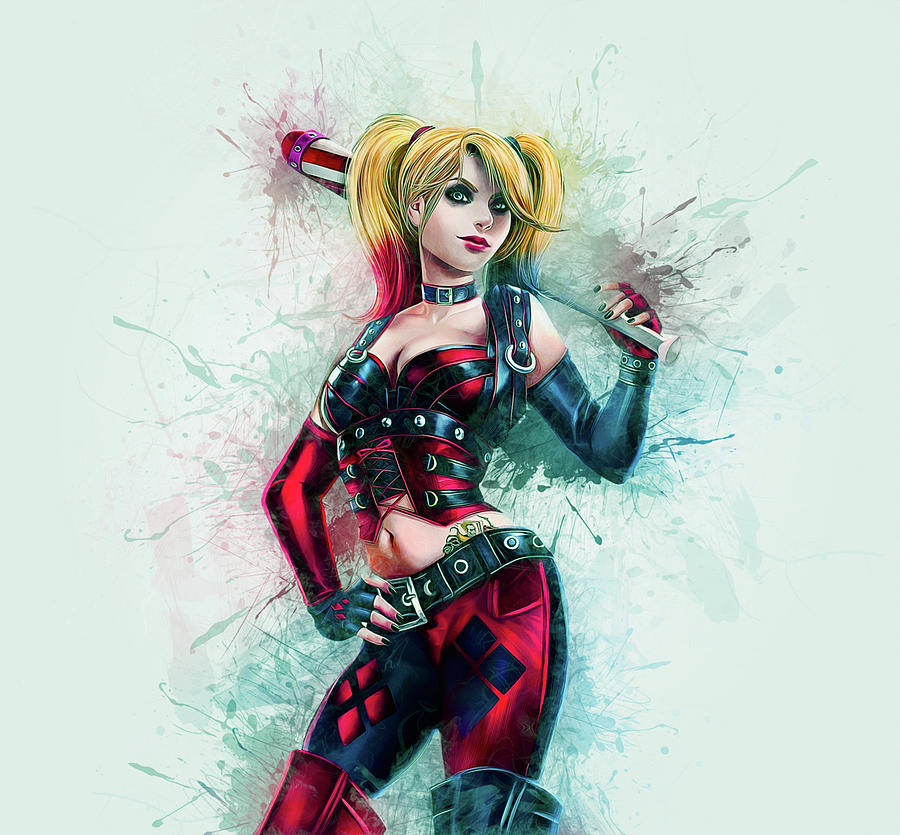 Harley Quinn Digital Art by Ian Mitchell