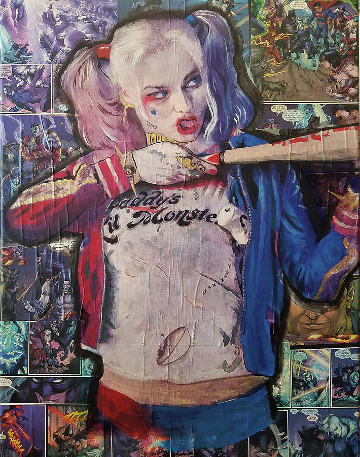 Harley Quinn Mixed Media by Kyle Willis - Fine Art America