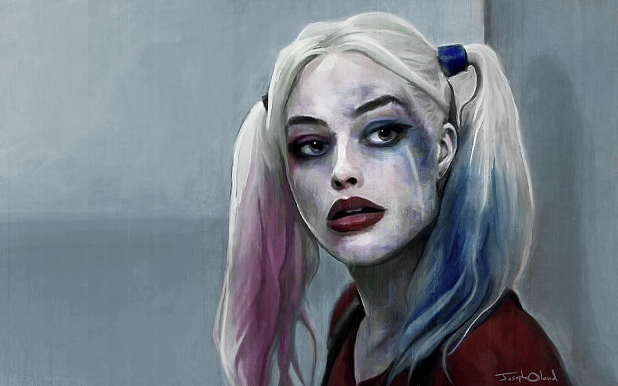 Suicide Squad Painting - Harley Quinn - Suicide Squad by Joseph Oland