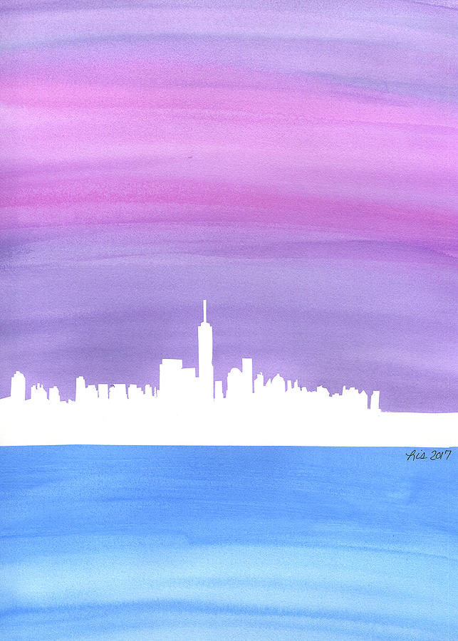New York City Painting - Harmony in the City - New York City Skyline by Lisa Blake