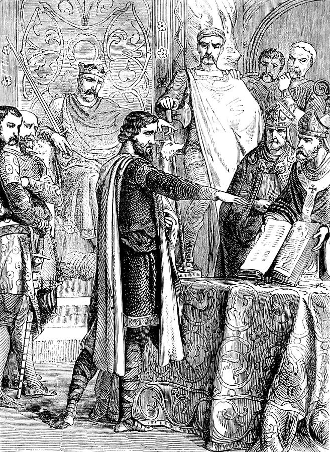 Harold I Being Made Regent Of England Photograph by Science Source