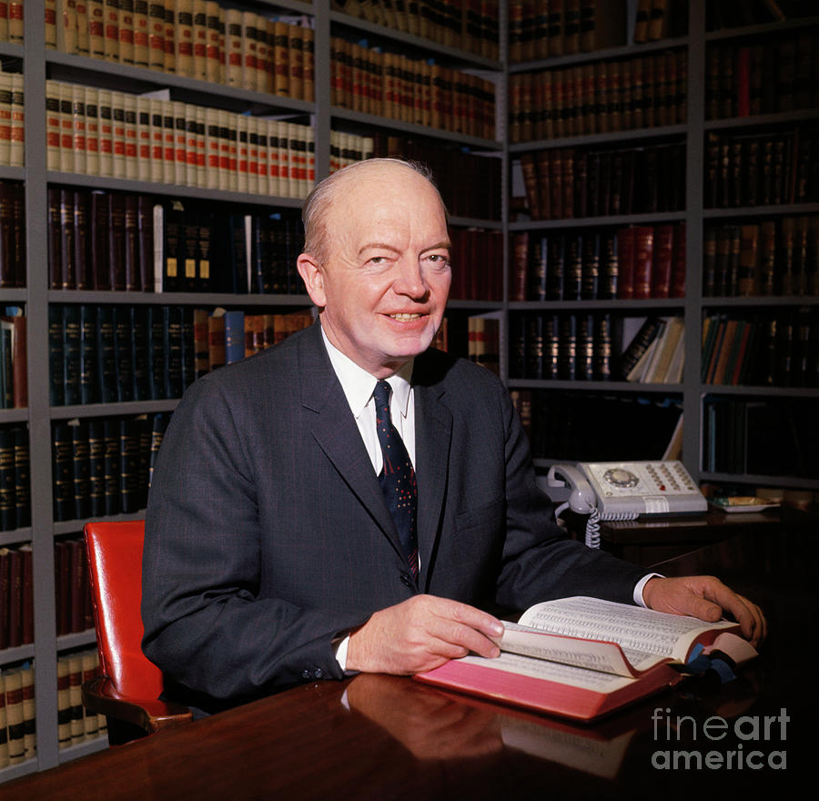 Harold Stassen At Law Office Photograph by Bettmann