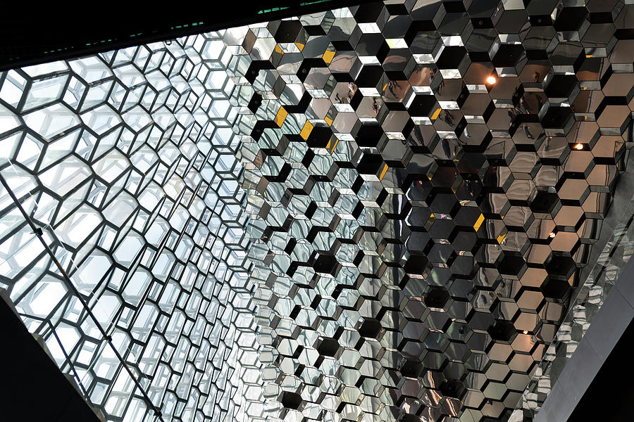 Harpa Concert Hall Ceiling #3 Photograph by RicardMN Photography
