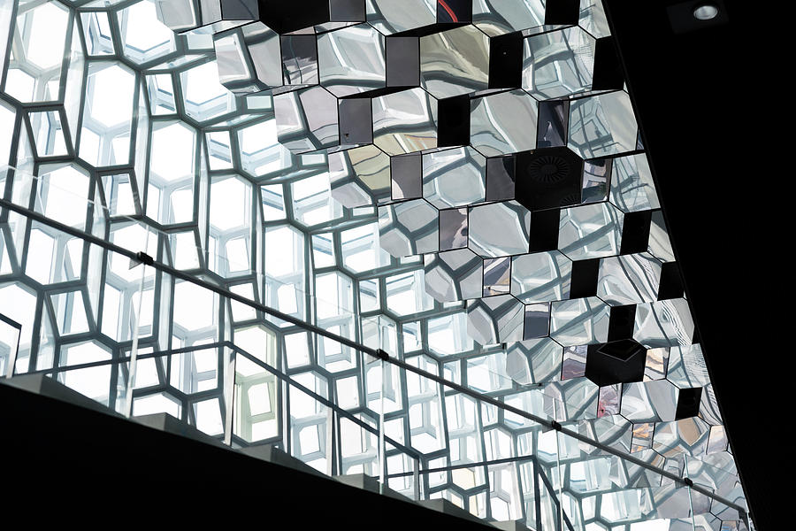 Harpa Concert Hall Ceiling #5 Photograph by RicardMN Photography
