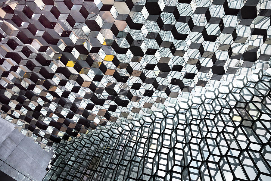 Harpa Concert Hall Ceiling #7 Photograph by RicardMN Photography