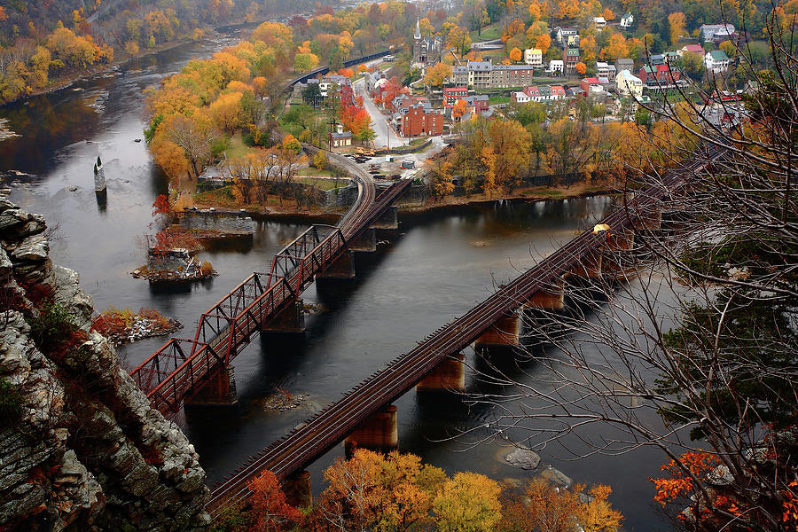 Harpers Ferry In The Fall Photograph by Image Courtesy Of Jeffrey D. Walters