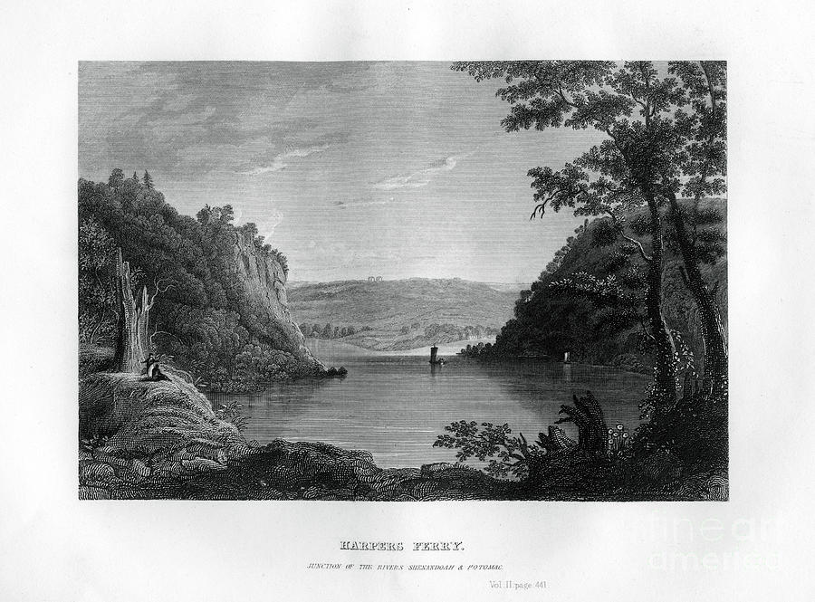 Harpers Ferry, Junction Drawing by Print Collector