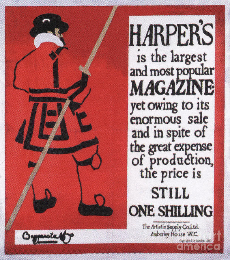 Harpers Magazine Drawing by Heritage Images