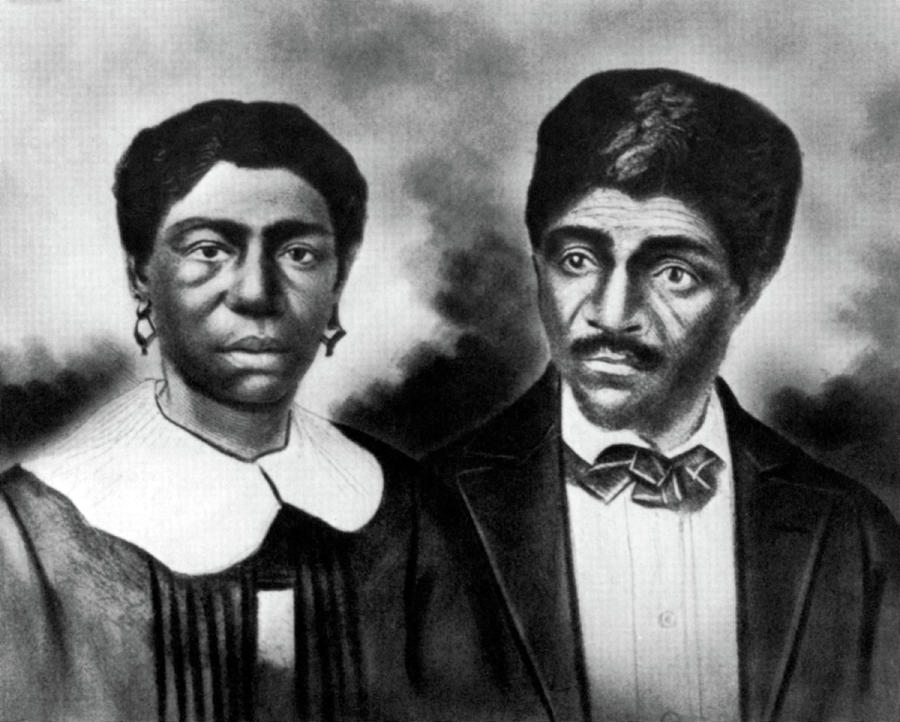 19th Century Photograph - Harriet And Dred Scott, American Slaves by Science Source