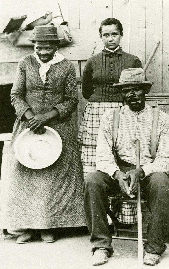 Harriet Tubman With Husband And Daughter Photograph by Science Source