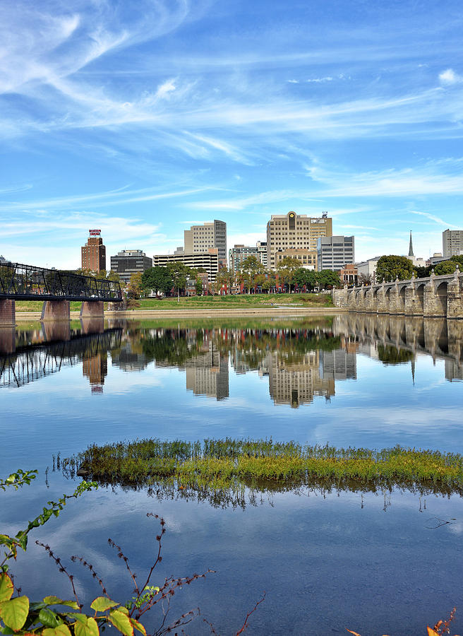 Harrisburg Photograph - Harrisburg From The Susquehanna by Brendan Reals Harrisburg Photograph - Harrisburg From The Susquehanna by Brendan Reals