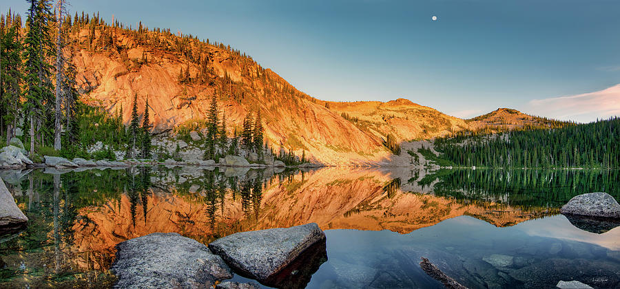 Mountain Photograph - Harrison Lake Panoramic by Leland D Howard