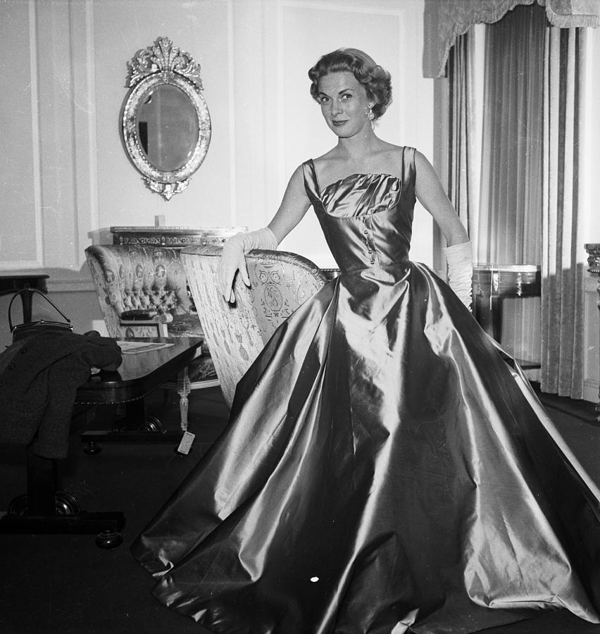 Black And White Photograph - Harrods Ball Gown by Chaloner Woods